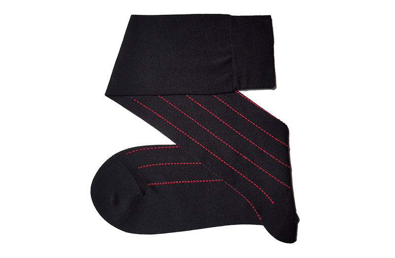 Eleganckie luksusowe podkolanówki i skarpetki męskie - pomysł na prezent. Czarne. Czerwone.