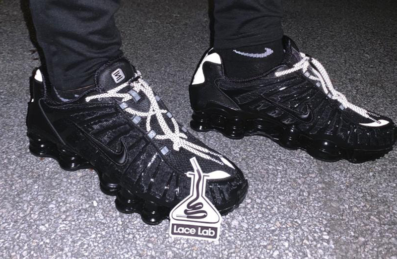 Czarne okrągłe sznurowadła odblaskowe do butów LACE LAB 3M Reflective laces, personalizacja obuwia, custom, customizacja adidasów
