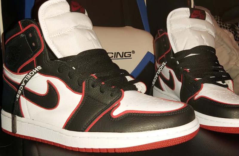 Czarne z białym napisem sznurowadła do butów LACE LAB neon laces, personalizacja obuwia, custom, malowanie adidasów