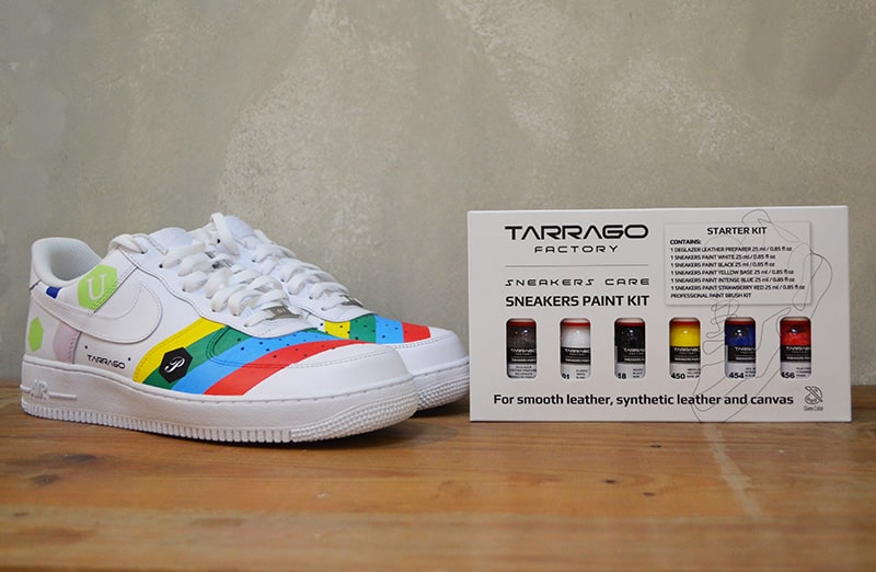 Rękodzieło. Farby do rękodzieła. Startowy zestaw farb tarrago sneakers paint kit do malowania ubrań, jeansu, butów, kicksów. 