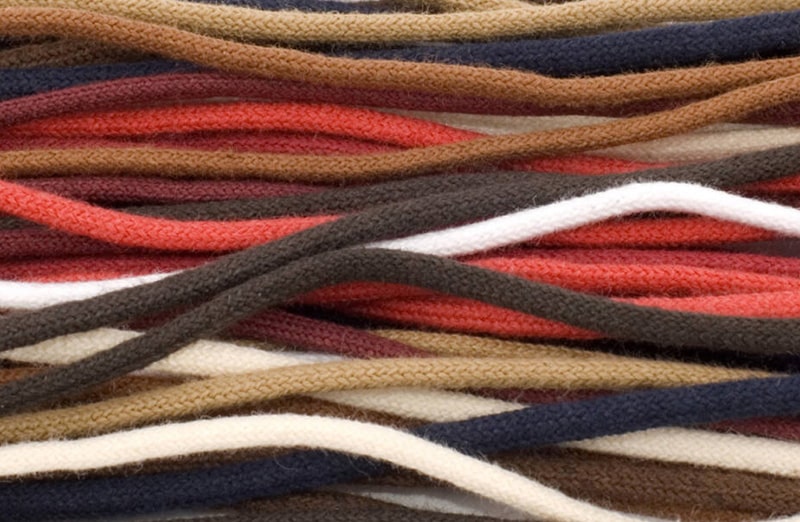 Kolorowe sznurowadła do butów, okrągłe, eleganckie i wytrzymałe