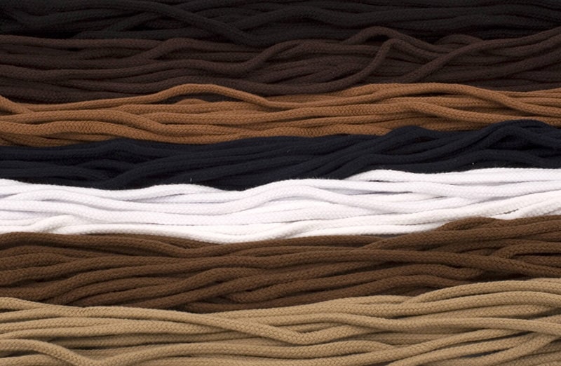 Bezowe sznurowadla eleganckie 5.5mm wytrzymale do eleganckich butow