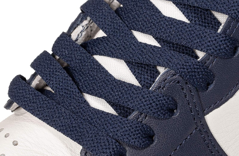 Sznurowadła płaskie granatowe do butów LACE LAB laces, personalizacja obuwia, custom, malowanie adidasów