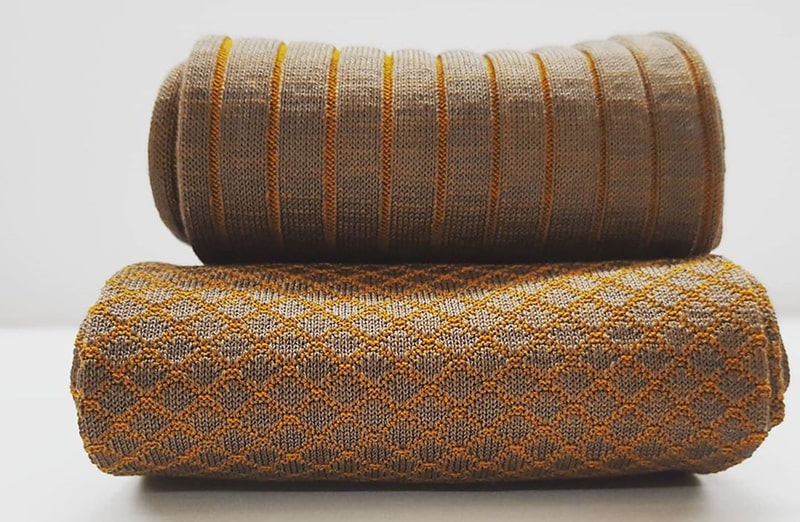 Luksusowe męskie eleganckie skarpety garniturowe na prezent. Egyptian Cotton - brazowo, musztardowe. Do jeansów i garnituru.