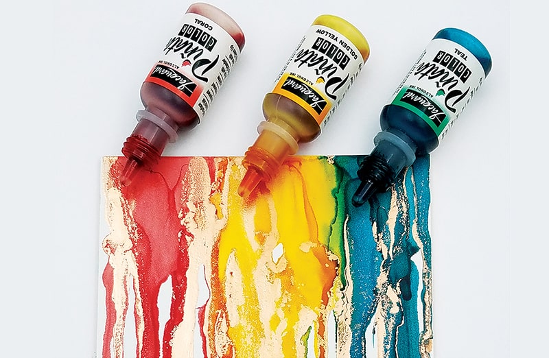 Pinata to wysoce nasycone, metaliczne, szybkoschnące atramenty alkoholowe do wszelkich twardych powierzchni. Tusze do szkła, ceramiki. 