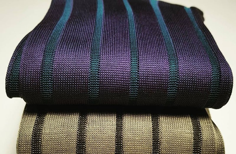 Skarpety, skarpetki, podkolanówki Shadow do garnituru - fiolet, niebieski, idealne na prezent