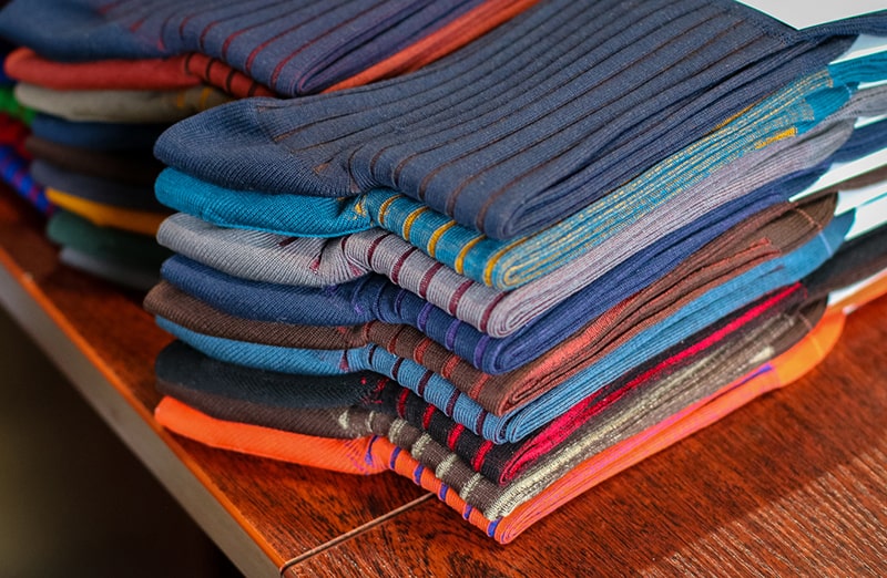 Skarpety, skarpetki, podkolanówki Shadow do garnituru - brąz, tabakowe, idealne na prezent