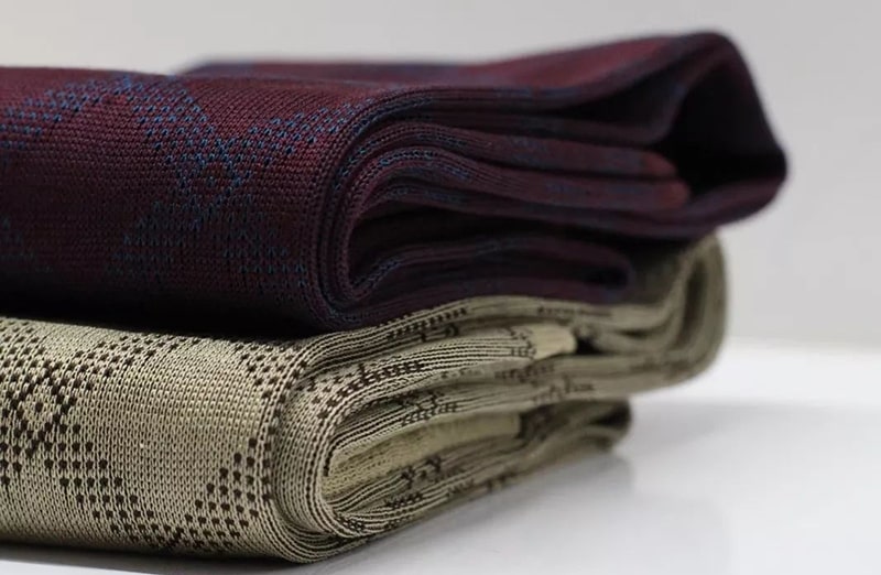 Skarpety, skarpetki, podkolanówki tartan do garnituru - bez, braz, idealne na prezent