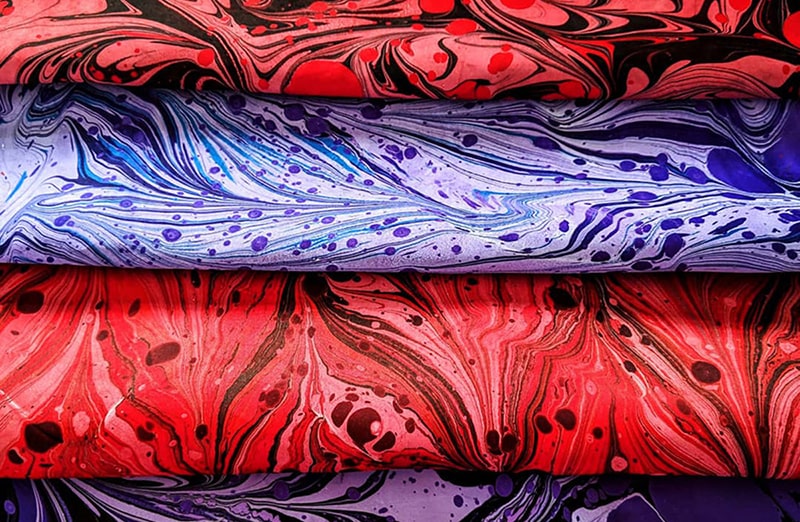 Zestaw do marmurkowania papieru, do tworzenia własnych wzorzystych tkanin