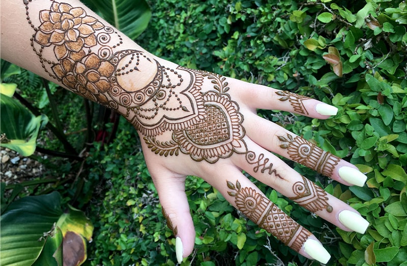 Zawartość zestawu JACQUARD Mehndi Henna Kit