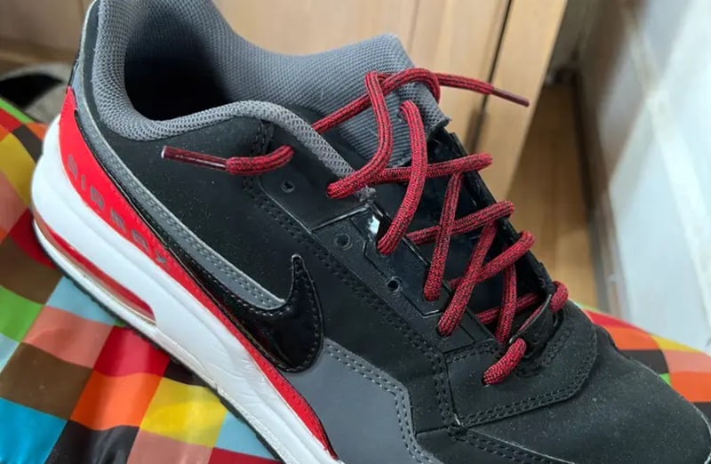 Czerwone okrągłe odblaskowe sznurowadła, sznurówki, sznury do sneakersów, kicksów, Adidas NMD R1, Ultra Boost, Yeezy 350. Customizacja butów Lace Lab.