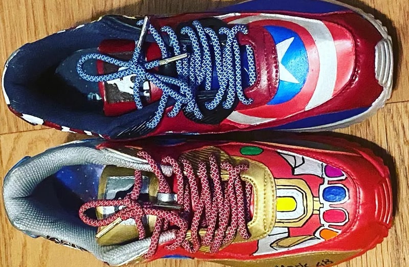 Czerwone okrągłe sznurowadła odblaskowe do butów LACE LAB 3M Reflective Inverse laces, personalizacja obuwia, custom, customizacja adidasów