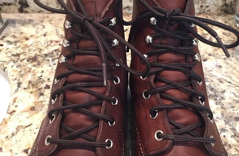 Okrągłe dwukolrowe sznurowadła do butów LACE LAB Black Brown boot laces, personalizacja obuwia, custom, malowanie adidasów, timberland, trzewiki, boots