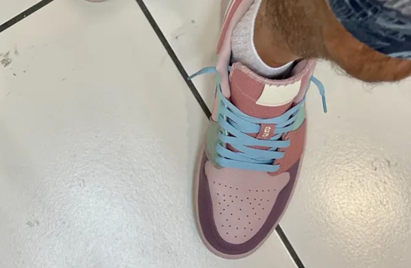 Błękitne płaskie sznurowadła, sznurówki, sznury do sneakersów, kicksów, Nike, JORDAN, Adidas. Customizacja butów Lace Lab.