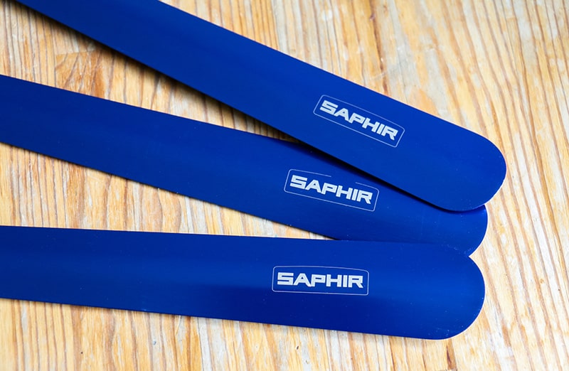 Niebieska metalowa łyżka do butów 41.5cm