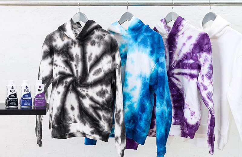 Barwniki do ubrań, bluz, koszulek, dodatków, tkanin rit dye i farbowanie tie dye, shibori.