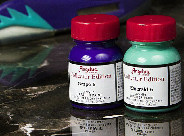 Ciemnoszara kolekcjonerska farba do customizacji sneakersów, jeansu, tkanin Angelus Acrylic Leather Paint Collector 1oz