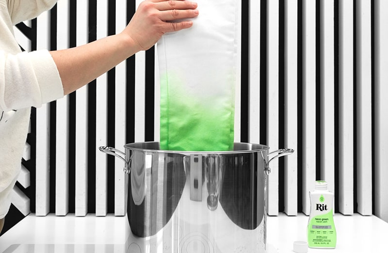 Neonowy zielony barwnik w płynie Rit Dye, Barwniki do jedwabiu, wełny, bawełny, wiskozy