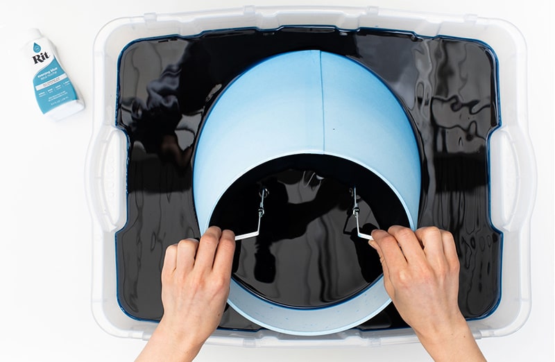 Evening \blue Rit Dye Liquid - barwnik do ubrań, odzieży, tkanin, jeansu w wieczornym błękitnym kolorze.