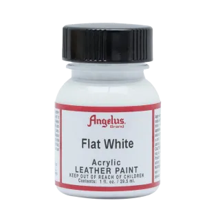 ANGELUS Acrylic Leather Paint 1oz #105 FLAT WHITE / BIAŁA matowa farba akrylowa do malowania Sneakersów i Jeansu