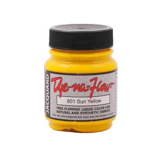 JACQUARD Dye-Na-Flow Paint 2.25oz #801 SUN YELLOW / SŁONECZNOŻÓŁTA płynna farba akrylowa do tkanin