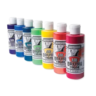 JACQUARD Airbrush Color Transparent Paint 4oz / Półprzeźroczyste farby akrylowe do aerografu