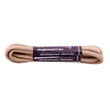 Wytrzymałe okrągłe sznurowadła woskowane beżowe 