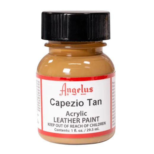 Ciemnobeżowa farba Angelus do customizacji sneakersów i jeansu. Ciemnobeżowe farby akrylowe do skór licowych i tkanin. Stosowane do butów, katan, toreb