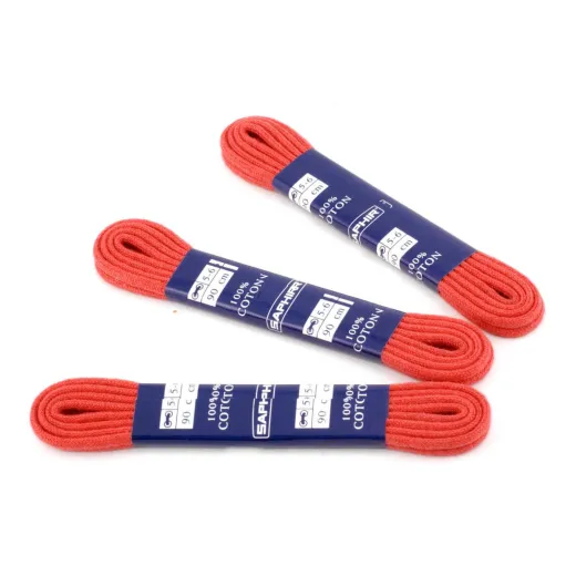 Wytrzymałe czerwone sznurowadła okrągłe