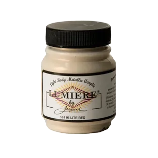 JACQUARD Lumiere Pearlescent Hi-Lite 2.25oz #574 RED / CZERWONA opalizująca farba akrylowa do rękodzieła