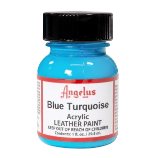 ANGELUS Acrylic Leather Paint Standard 1oz #045 BLUE TURQUOISE / NIEBIESKOTURKUSOWA farba akrylowa do malowania Sneakersów i Jeansu