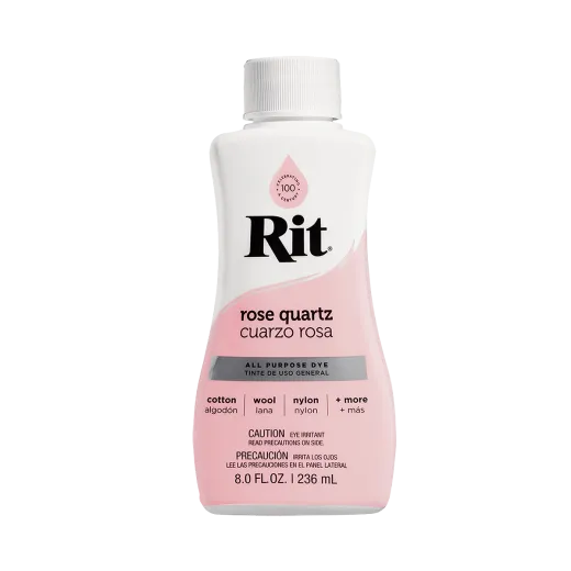 uniwersalny kwarc różowy barwnik do tkanin i innych powierzchni w formie płynnej RIT DYE  Rosq Quartz