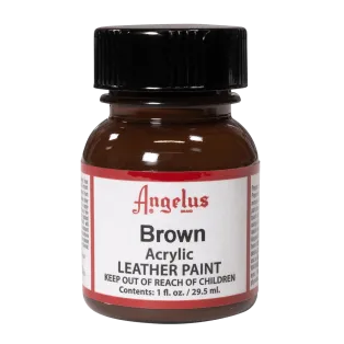 ANGELUS Acrylic Leather Paint Standard 1oz #014 BROWN / BRĄZOWA farba akrylowa do malowania Sneakersów i Jeansu