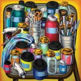 Zestaw farby do tkanin do personalizacji butów, jeansowych katan, plecaków, trampek i tenisówek