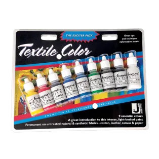 JACQUARD Textile Color Paint Exciter Pack 9x 0.5oz / Zestaw farb do Tkanin i Jeansu
