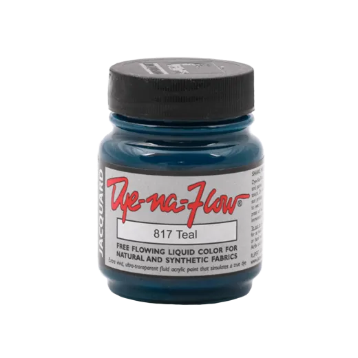 JACQUARD Dye-Na-Flow Paint 2.25oz #817 TEAL / MORSKA płynna farba akrylowa do tkanin