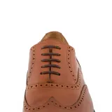 Wytrzymałe ciemno brązowe sznurowadła woskowane płaskie 3.5mm