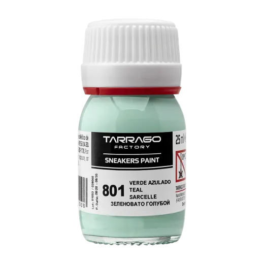 TARRAGO SNEAKERS Paint Collector Colors 25ml #801 TEAL / Turkusowa farba akrylowa do personalizacji butów i ubrań