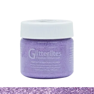 ANGELUS Glitterlites Leather Paint 1oz #228 LAVENDER LACE / Lawendowa brokatowa farba akrylowa do customizacji Jeansu i Sneakersów