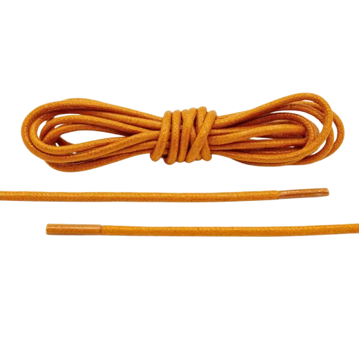 Brązowe woskowane okrągłe sznurowadła luksusowe. Sznurówki do customizacji sneakersów - Jordan, Nike, Bred 1, Adidas.