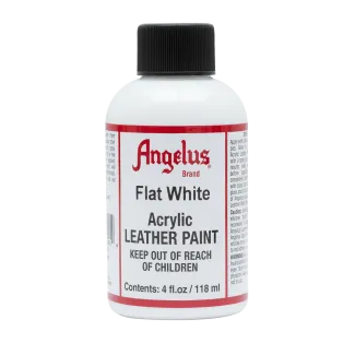 ANGELUS Acrylic Leather Paint 4oz #105 FLAT WHITE / BIAŁA matowa farba akrylowa do malowania Sneakersów i Jeansu