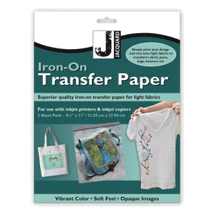 JACQUARD Transfer Paper Light Fabrics set / Zestaw 3 arkuszy papieru transferowego do jasnych ubrań