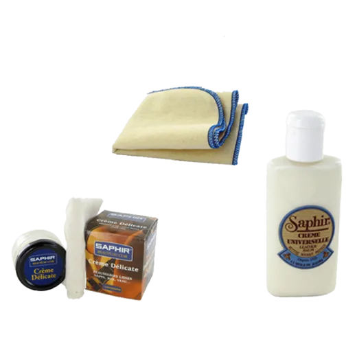 Zestaw umożliwiający czyszczenie, dogłębne odżywienie oraz konserwację nawet najbardziej delikatnych skór