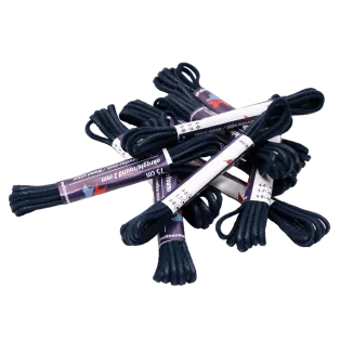 MR Laces Round Waxed 2mm Navy Blue - granatowe okrągłe sznurowadła woskowane