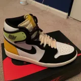 Czarno kremowe sznurowadła płaskie do butów Air Jordan. Sznurówki do customizacji sneakersów - nike, off-white