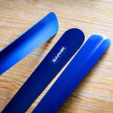 Długa niebieska metalowa łyżka do butów Saphir bdc