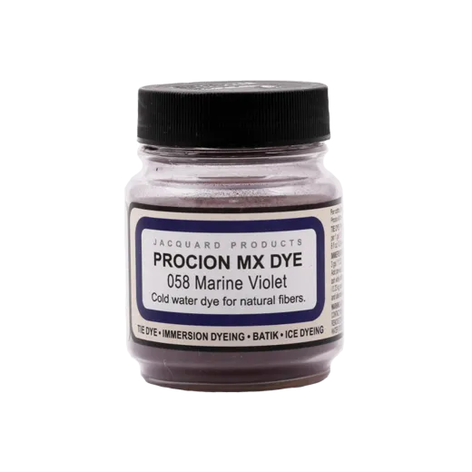 JACQUARD Procion MX Dye 0.66oz #1058 MARINE VIOLET / Fioletowomorski barwnik do tkanin z naturalnych włókien roślinnych (celulozowych)