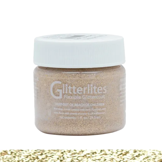 Złota akrylowa brokatowa farba do customizacji i rękodzieła. Farby z brokatem do butów, jeansu, ubrań, skór, tkanin. 