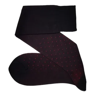 VICCEL / CELCHUK Socks Pindot Black / Red