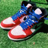 płaskie niebieskie sznurowadła Lace Lab. Sznurówki do customizacji sneakersów Jordan, Nike, vans, adidas